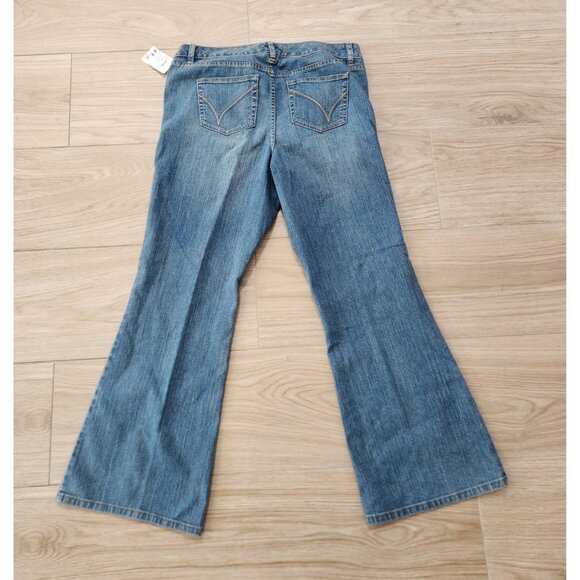 Lane Bryant Venezia Stretch Flare Jeans Boho Blue Womens Size 2 Petite NEW NWT‎ - Picture 5 of 11